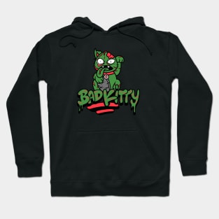 Bad kitty zombie cat Hoodie